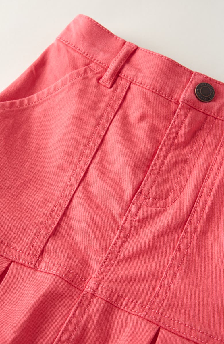 Tucker + Tate Pleated Hem Denim Skirt, Alternate, color, Pink Honey