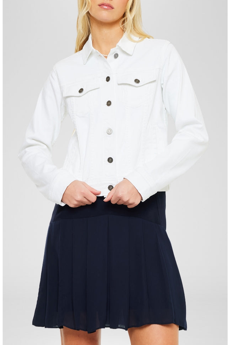 Yumi Denim Jacket, Main, color, White