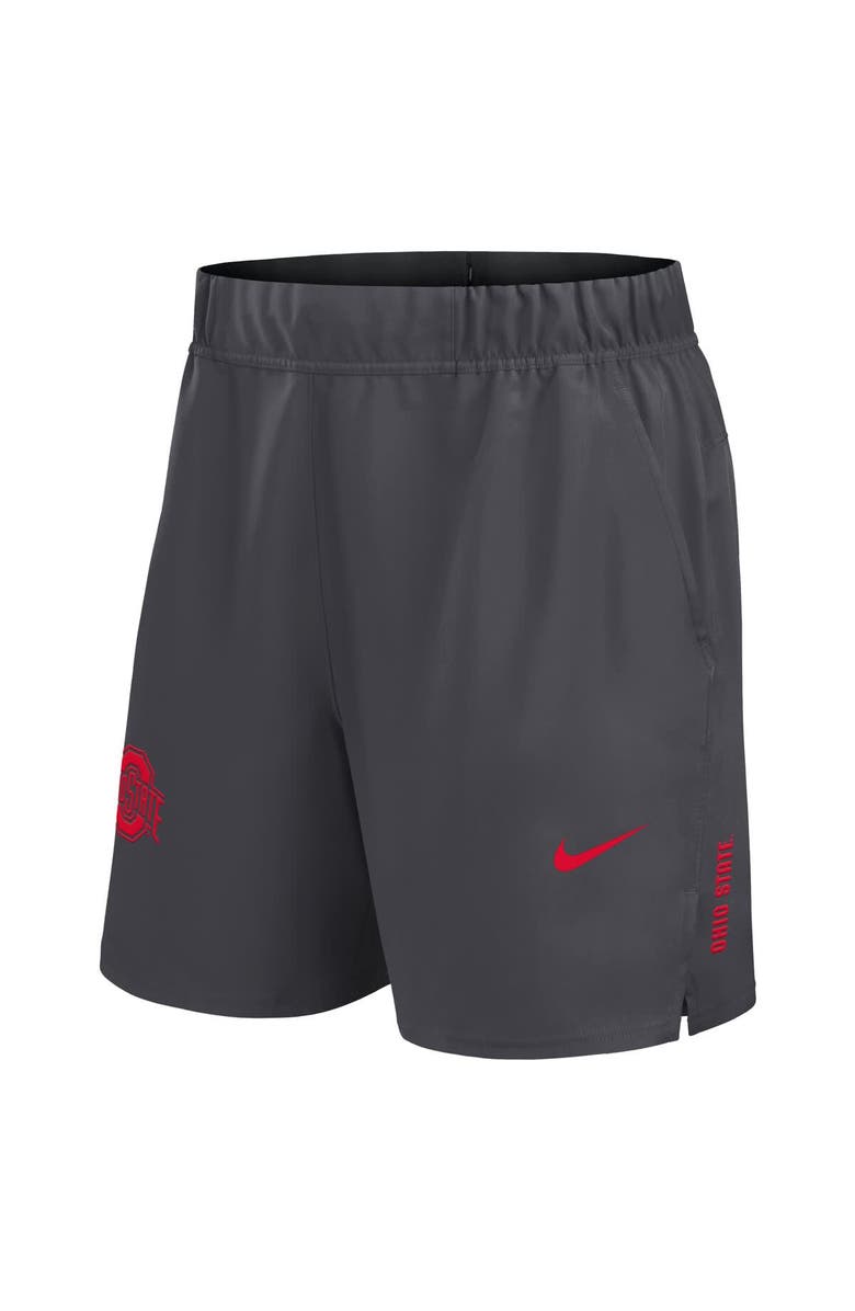 Nike Men's Nike Charcoal Ohio State Buckeyes Primetime Woven Victory Performance Shorts, Alternate, color, 