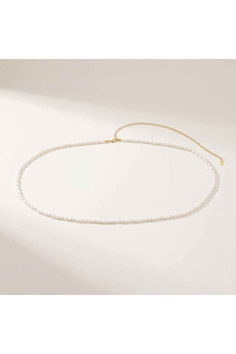 Scorpios Belly Chain 25-32" Adjustable length with 5mm Freshwater Pearls, Alternate, color, 18k Yellow Gold