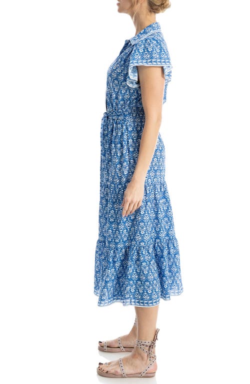Max Studio Floral Tie Front Shirtdress