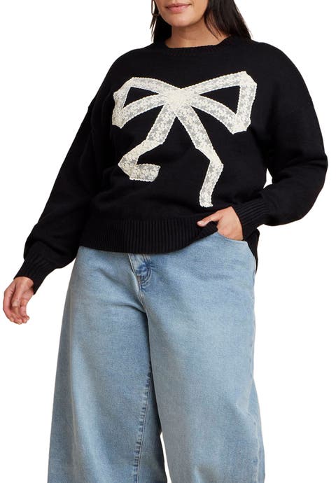 Lace Bow Sweater