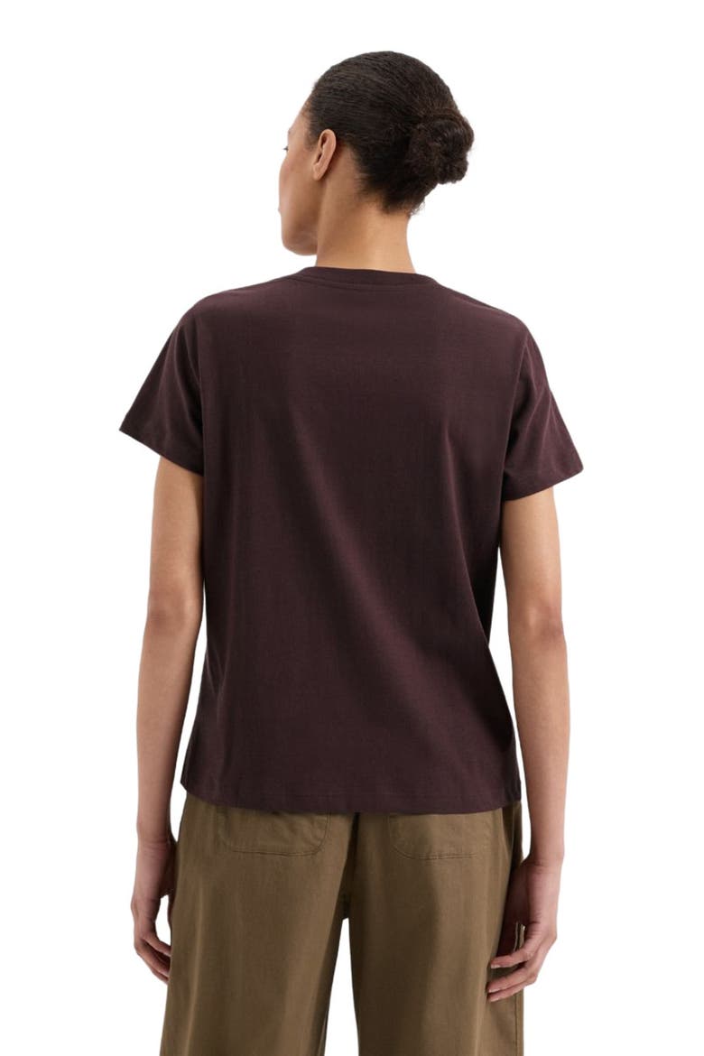 Organic Cotton Softspun Essential V-Neck Tee, Alternate, color, Plum