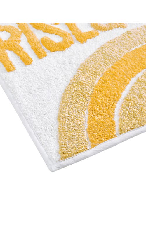 Jessica Simpson Cotton Bath Rug In Yellow
