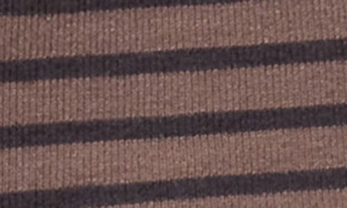 Edikted Lillian Stripe Knit Shorts In Brown