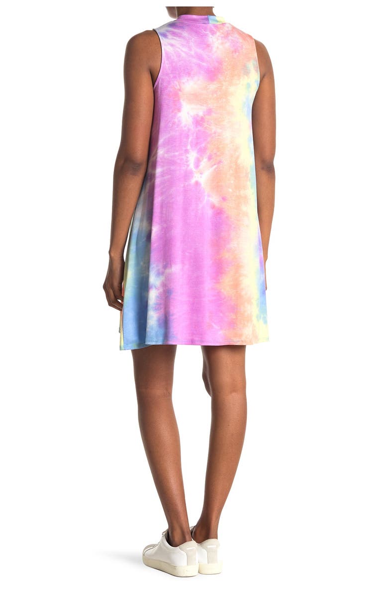TASH AND SOPHIE Tie-Dye Sleeveless Shift Dress, Alternate, color, 