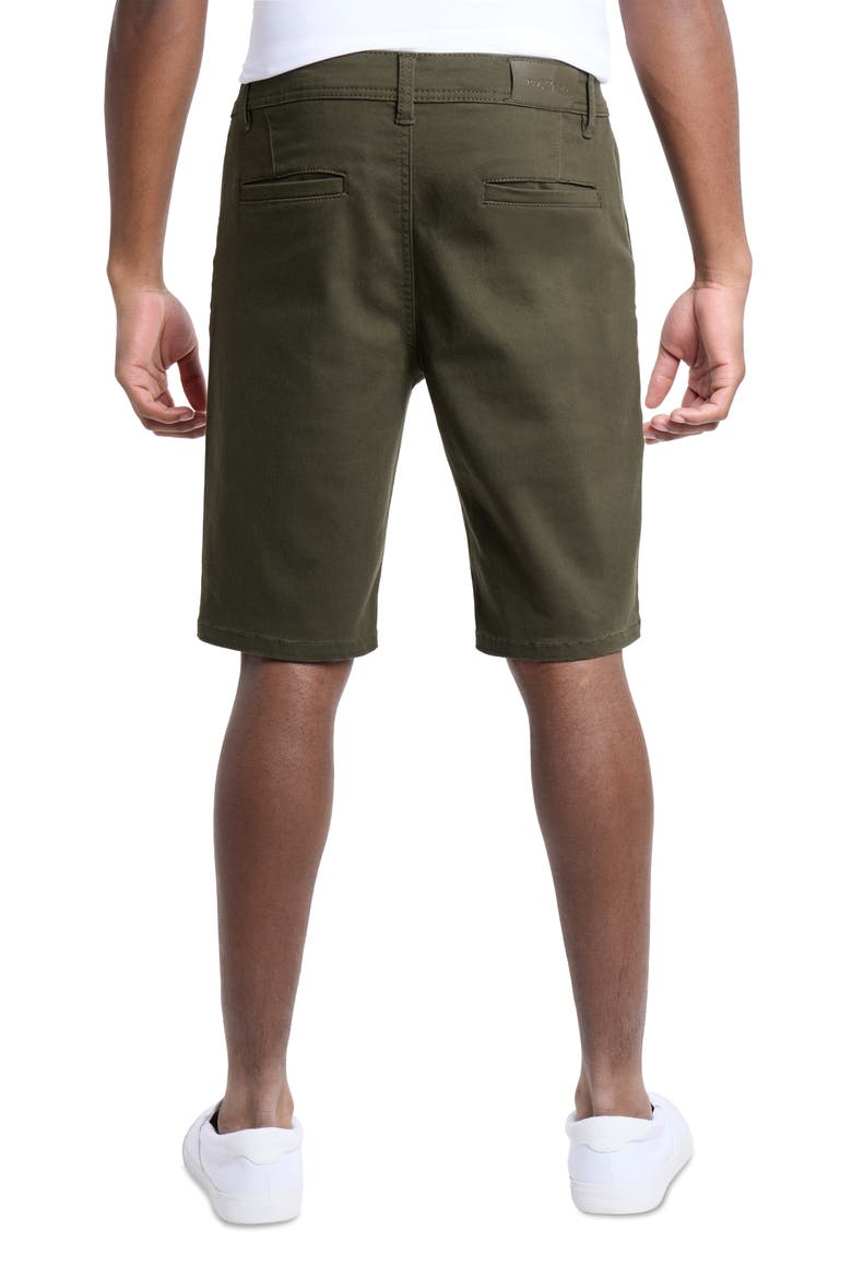 Flat Front Chino Shorts, Alternate, color, OLIVE