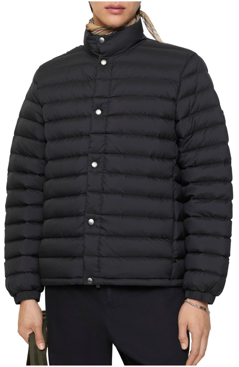 Burberry Nylon Puffer Jacket, Main, color, Black