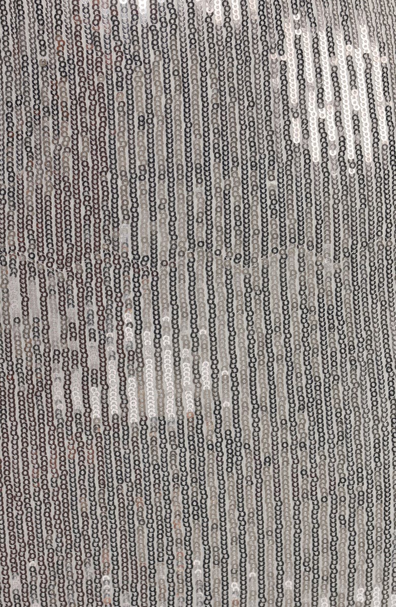 Petal & Pup Blaise Long Sleeve Sequin Top, Alternate, color, Silver