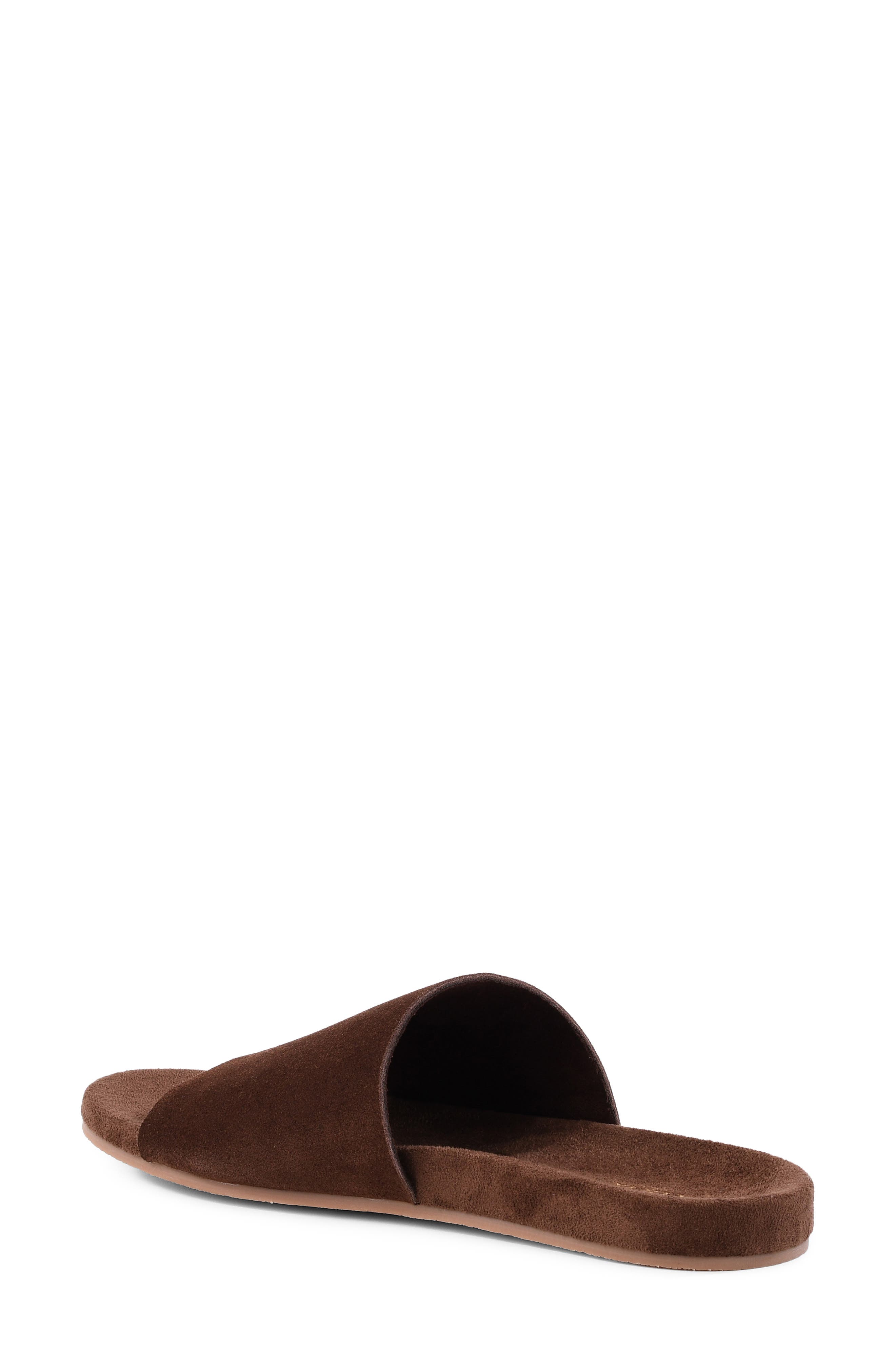 Bungalow Slide Sandal, Alternate, color, CHOCOLATE