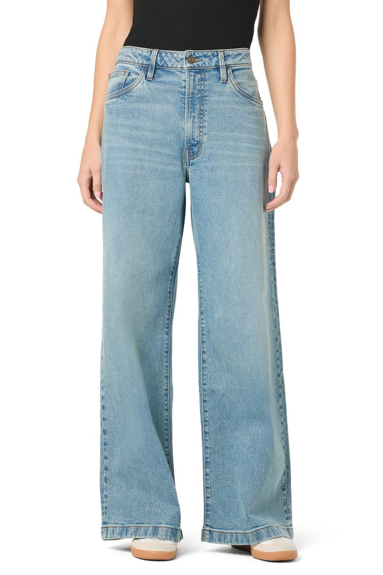 LOHEN★ HIGH WAIST 2TUCK DENIM Jolene High Waist Wide Leg Jeans (Women) | Nordstromrack