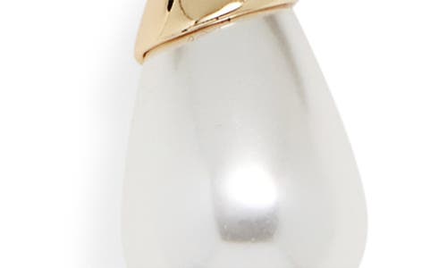Nordstrom Faux Pearl Corded Necklace In Black