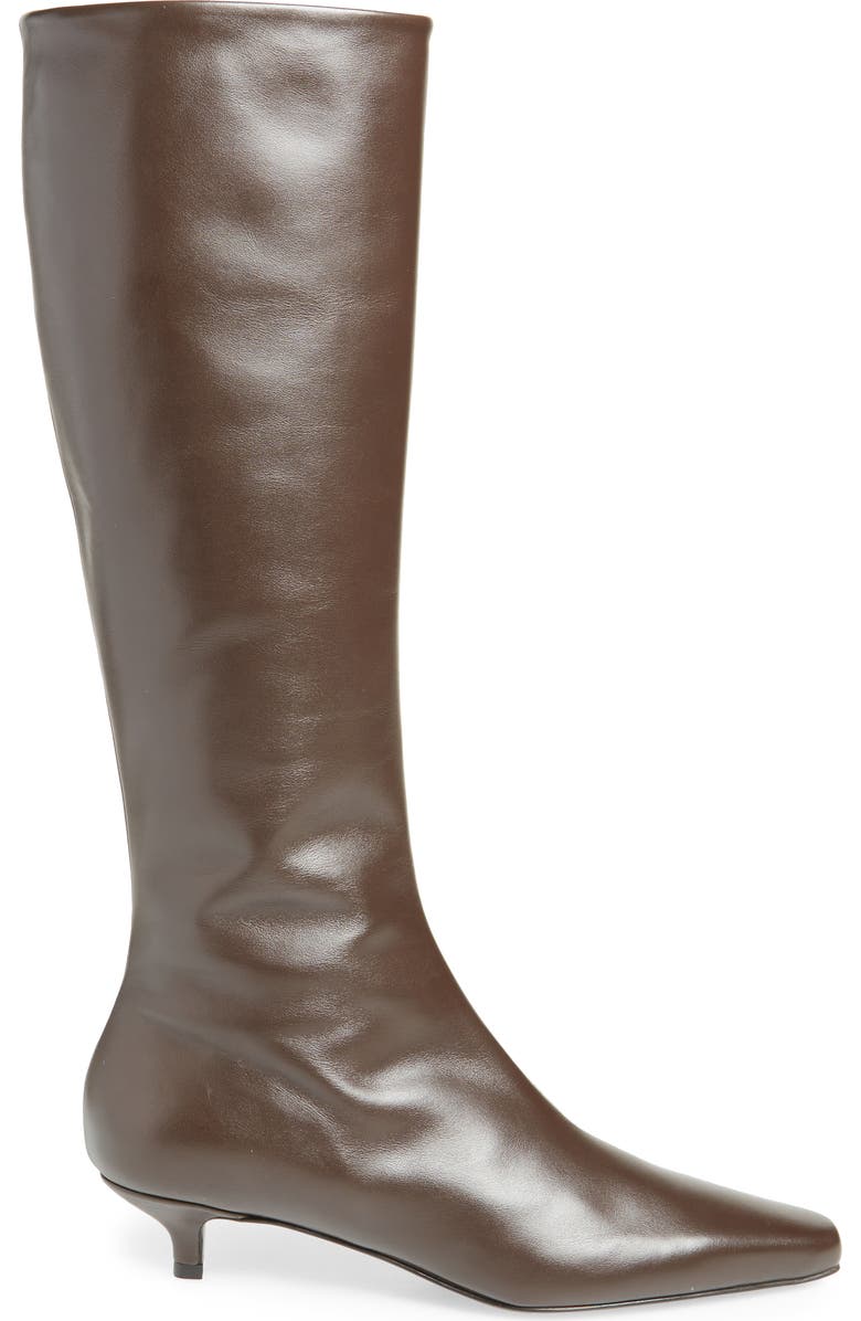 TOTEME The Slim Kitten Heel Knee High Boot, Alternate, color,