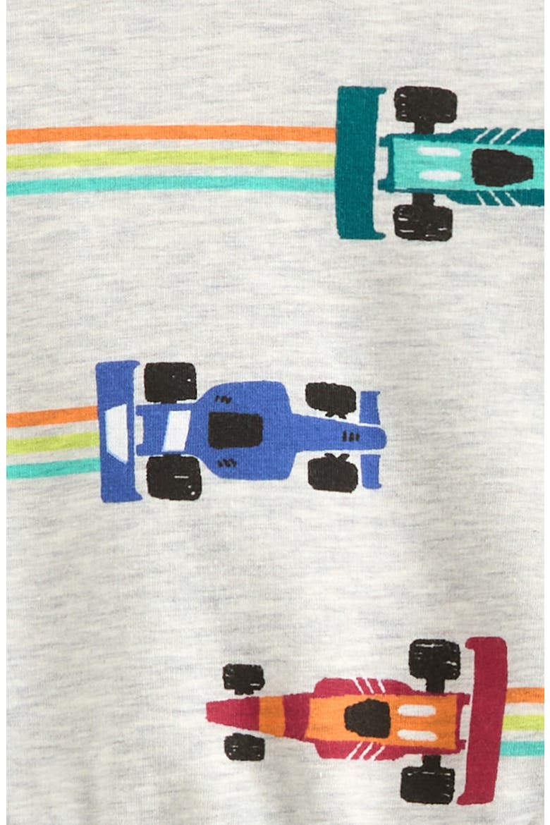 Sporty Graphic Sweatshirt & Pants Set, Alternate, color, GREY LIGHT HEATHER CAR- GREY