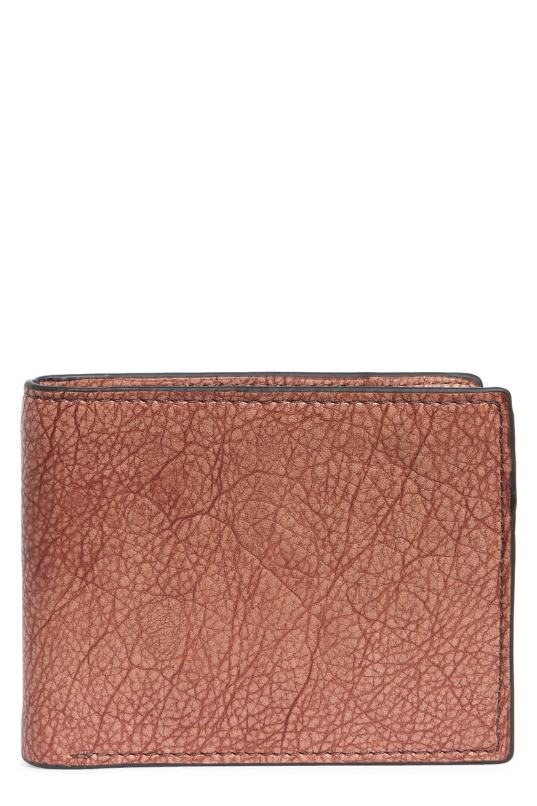 Steven Leather Bifold Wallet, Main, color, BROWN