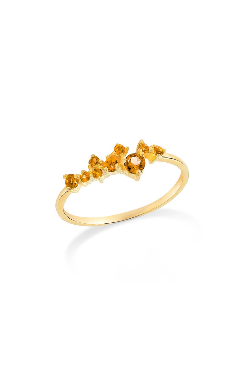 Citrine Stacking Ring, Main, color, ORANGE