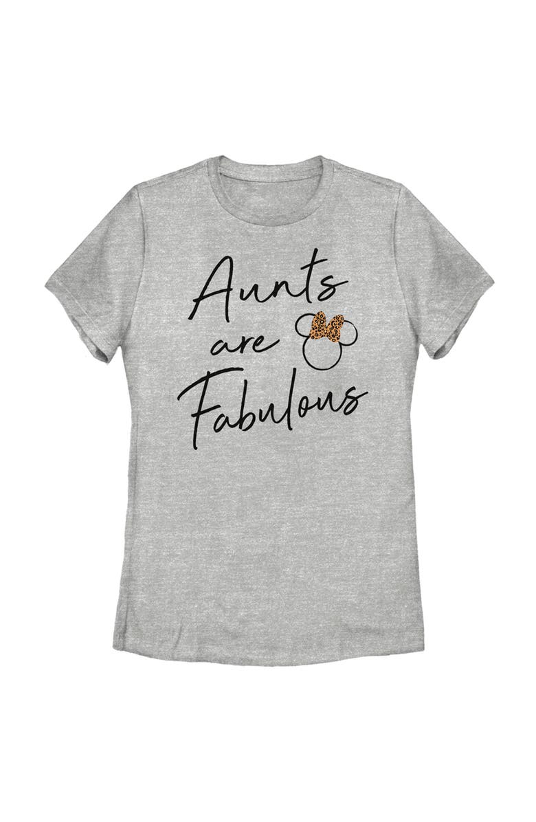 Mickey & Friends Women's Mickey & Friends Aunts Are Fabulous  Graphic T-Shirt, Main, color, Athletic Heather