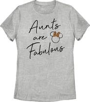 Mickey & Friends Women's Mickey & Friends Aunts Are Fabulous  Graphic T-Shirt