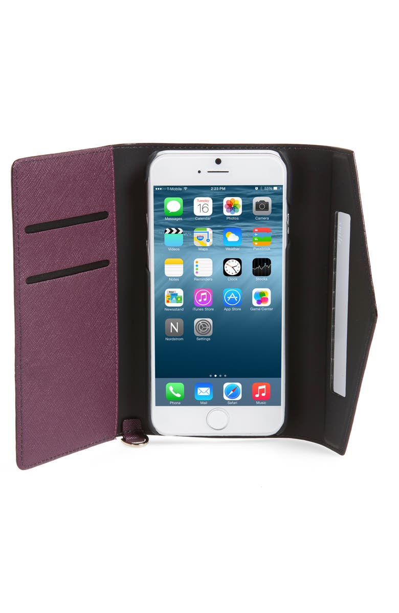 Kate Spade New York iPhone 7/8 & 7/8 Plus leather wristlet, Alternate, color, 