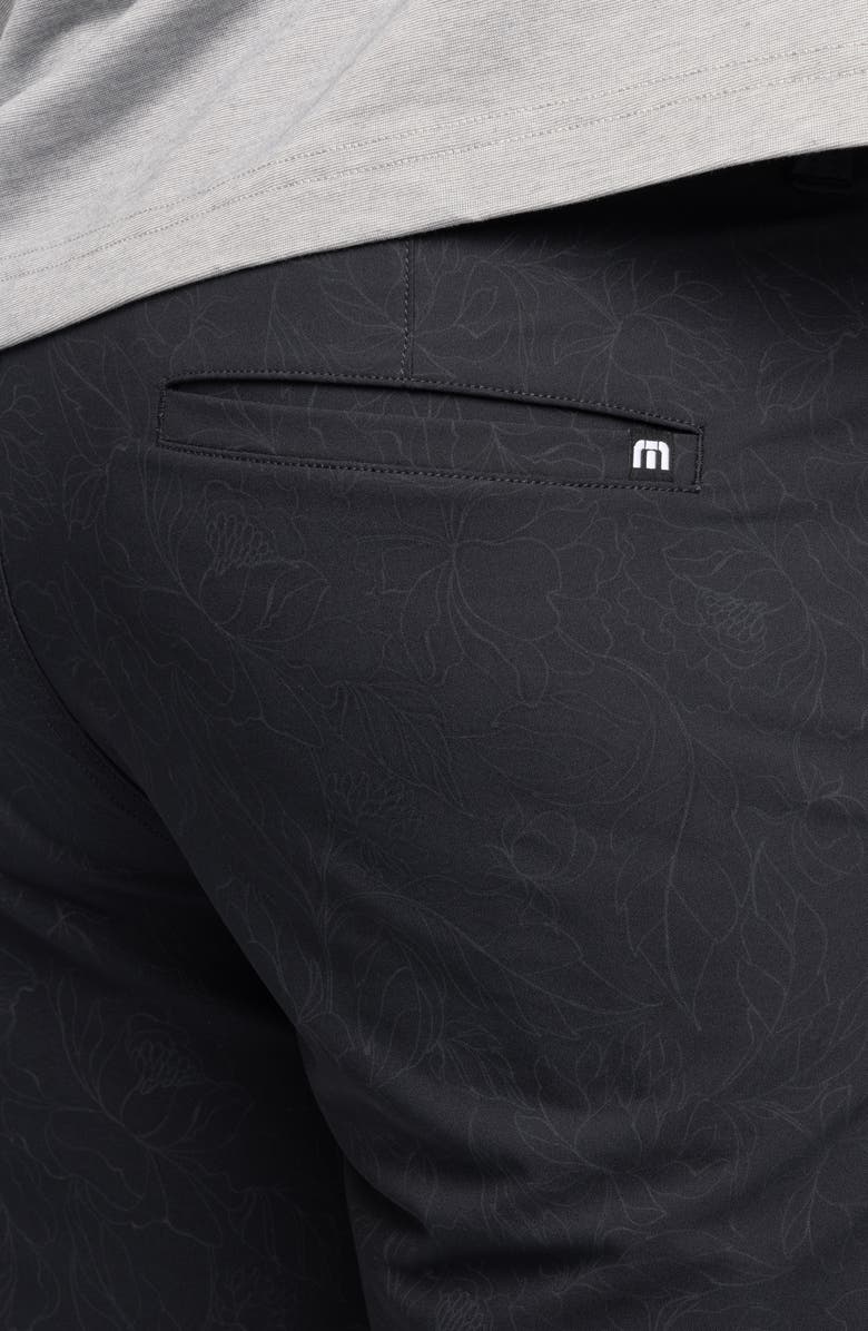 TravisMathew Night Cat Stretch Performance Shorts, Alternate, color, Black