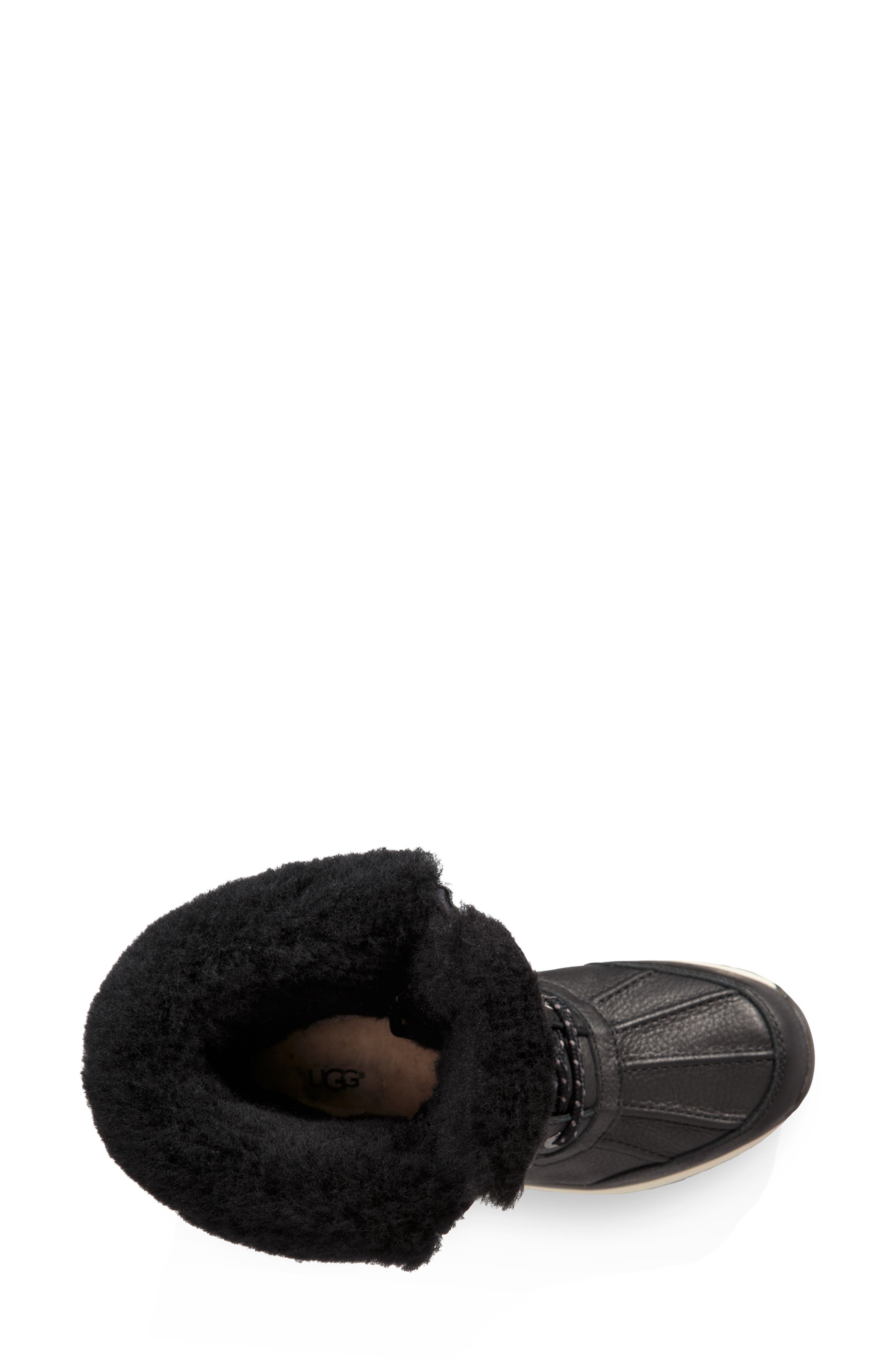Adirondack III Waterproof Insulated Winter Bootie, Alternate, color, BLACK LEATHER