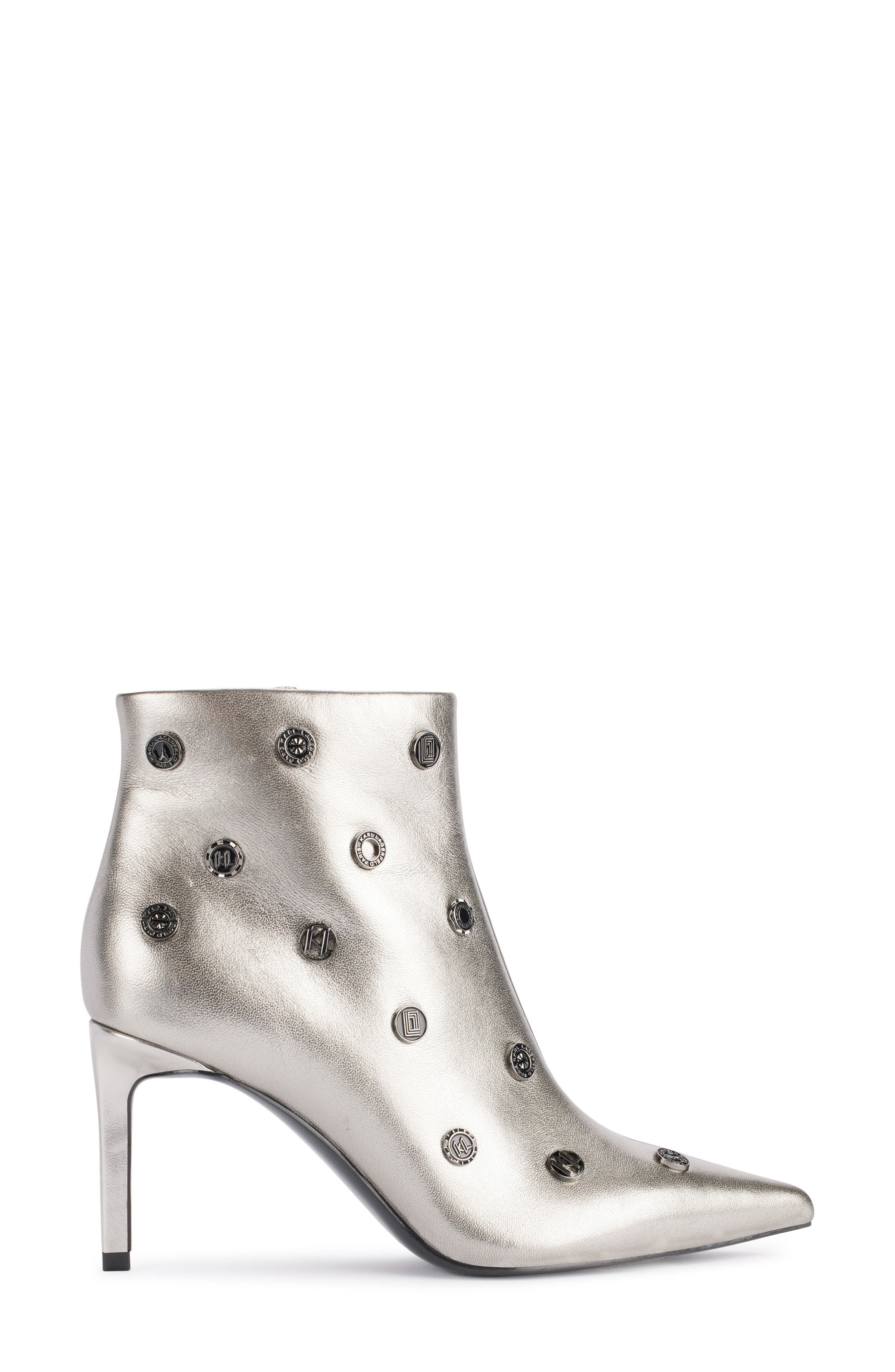 KARL LAGERFELD PARIS Saina Metallic Bootie, Alternate, color, 