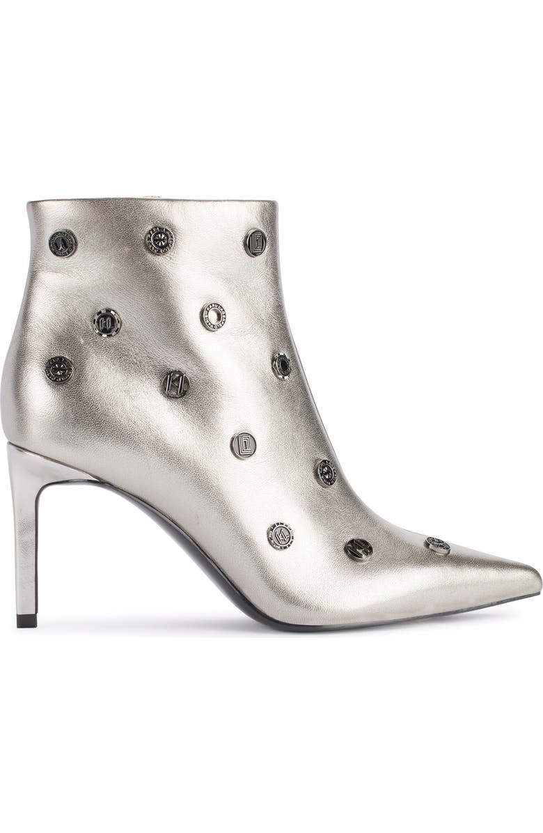 KARL LAGERFELD PARIS Saina Metallic Bootie, Alternate, color,