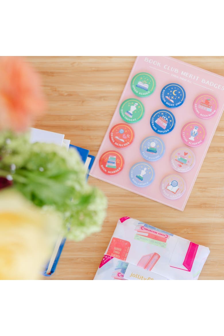 Book Club Pinback Merit Badges, Alternate, color, Assorted Pre-Pack