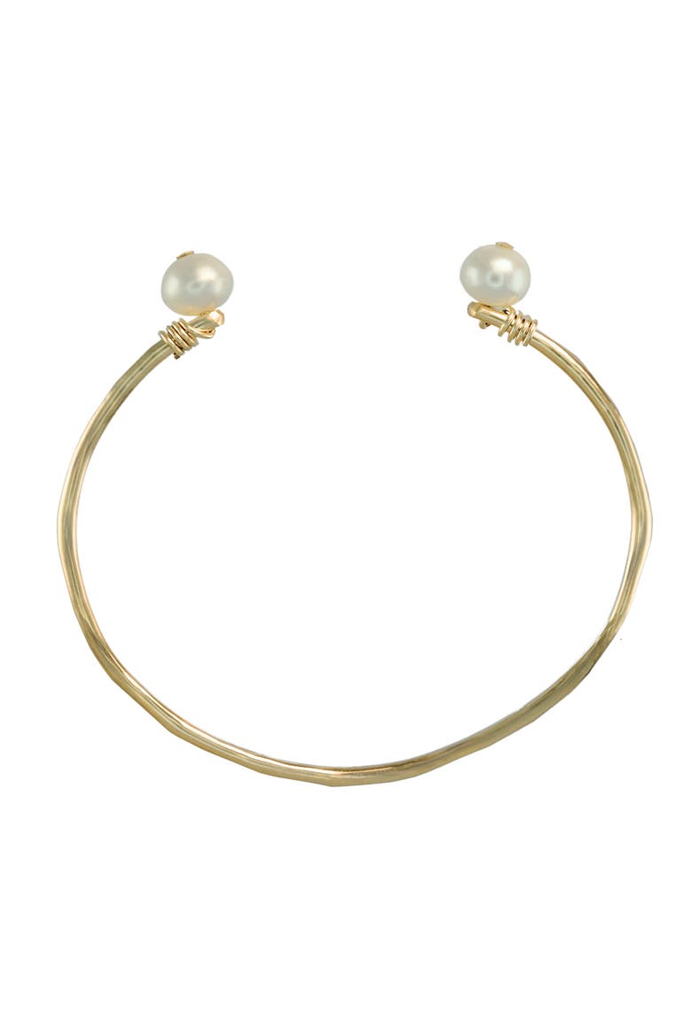 Vida Pearl Cuff, Main, color, 14K Gold Filled
