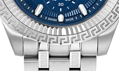 Versace Fornax Chronograph Bracelet Watch, 43mm In Metallic