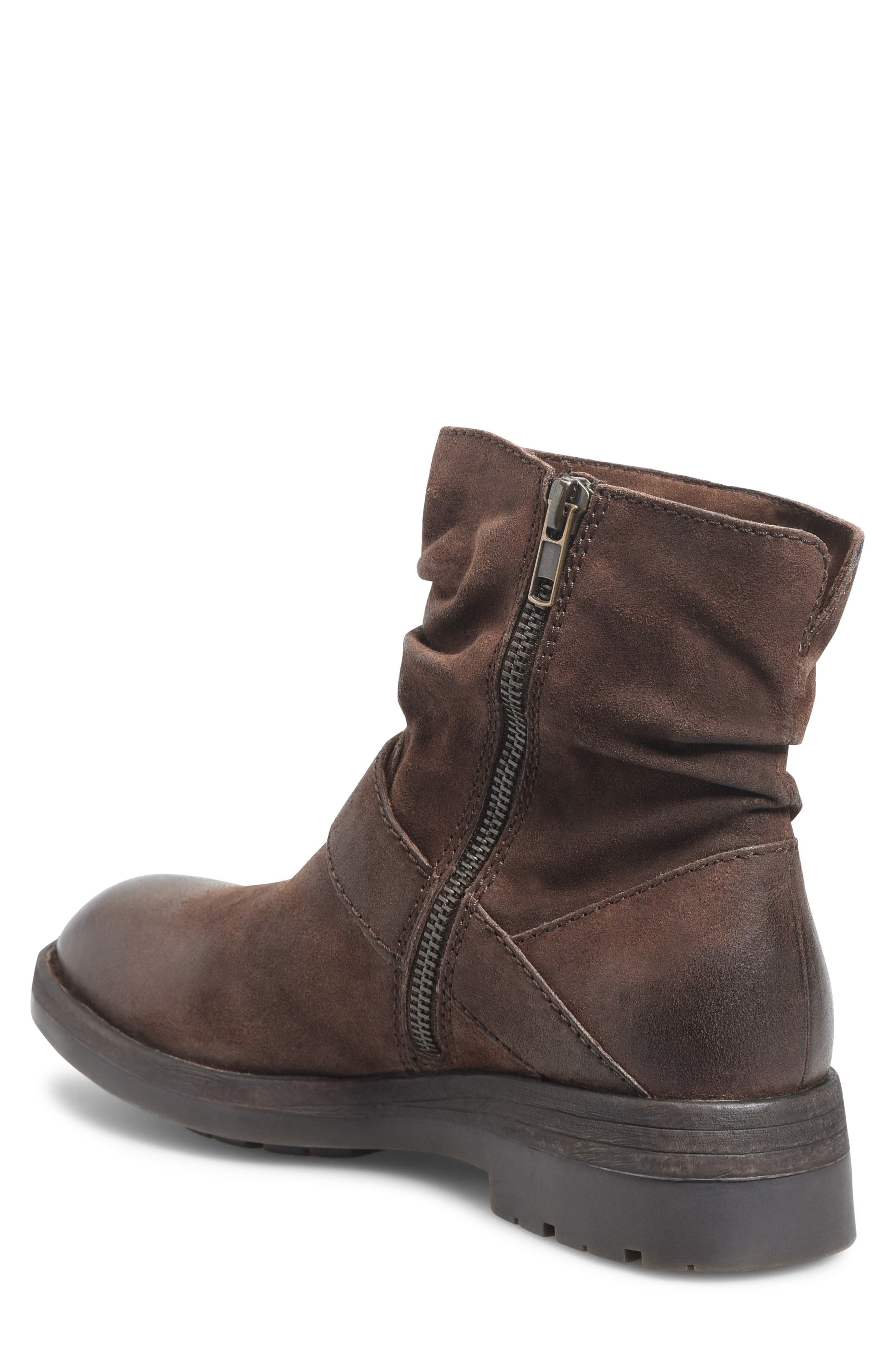 Midway Slouch Bootie, Alternate, color, DARK BROWN DISTRESSED LEATHER