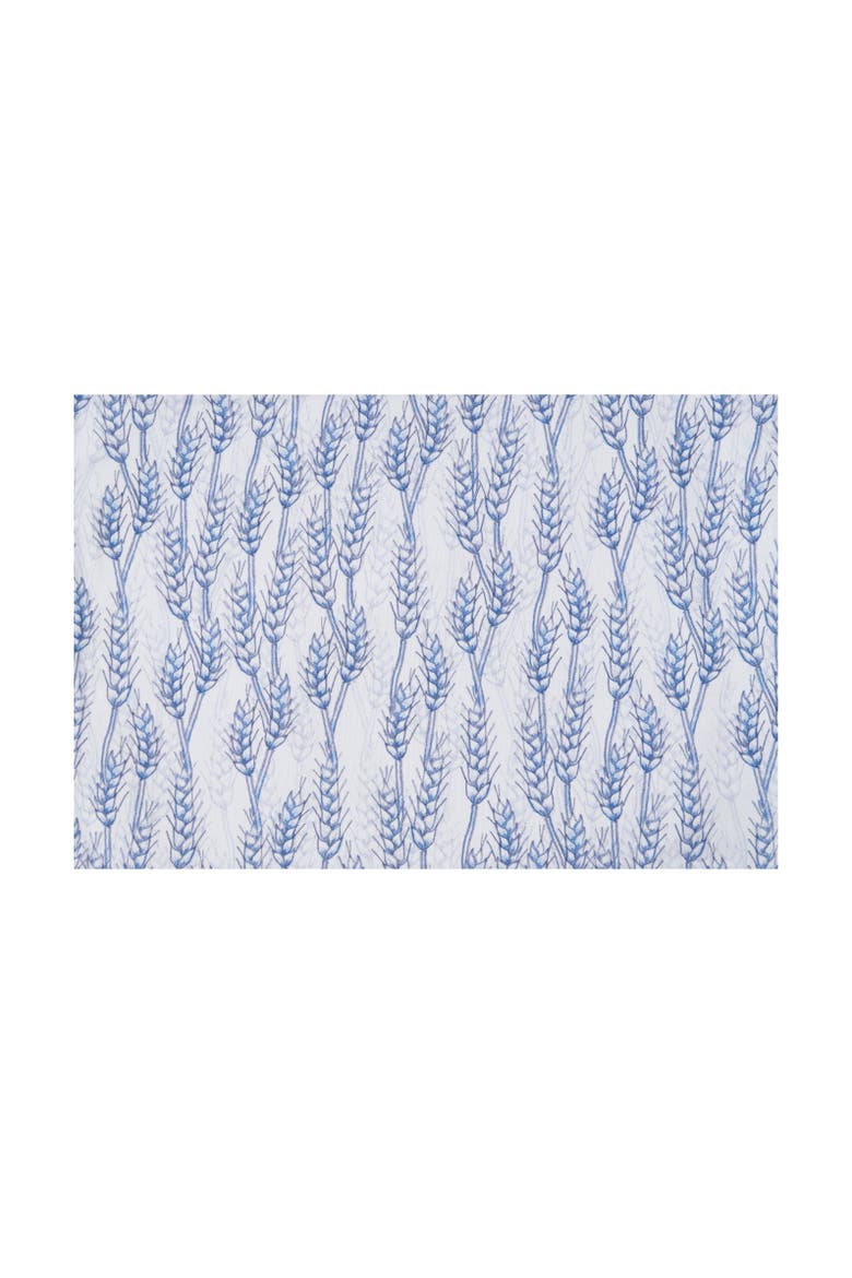 Blue Harvest Wheat Placemats Set of 6 14" x 20", Alternate, color, Blue