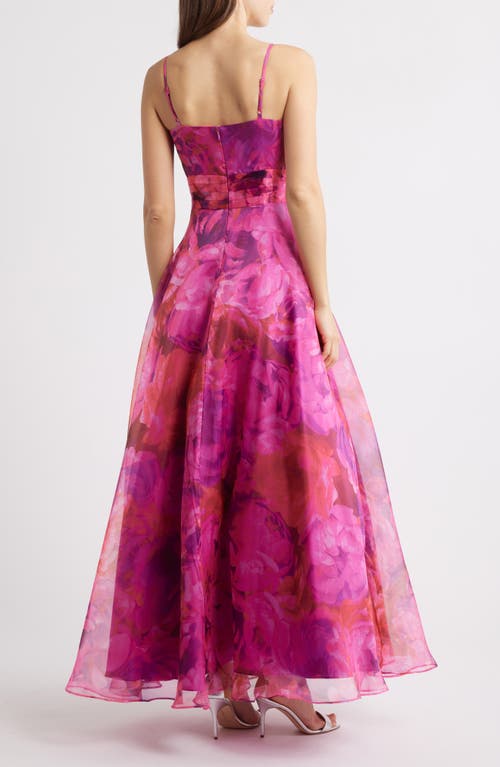 Eliza J Ruffled Side Slit Gown