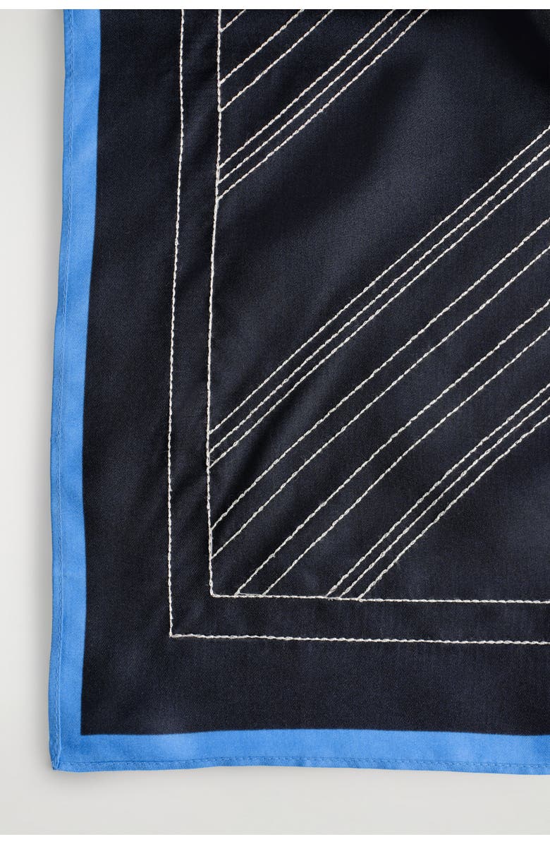 COS Embroidered Silk Scarf, Alternate, color, 