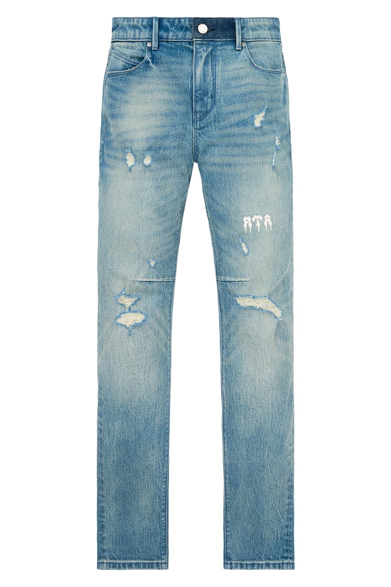 Bryant Ripped Skinny Jeans, Main, color, GOLDEN INDIGO RTA