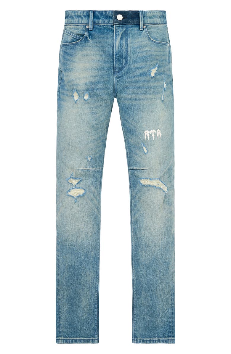 RtA Bryant Ripped Skinny Jeans, Main, color, 