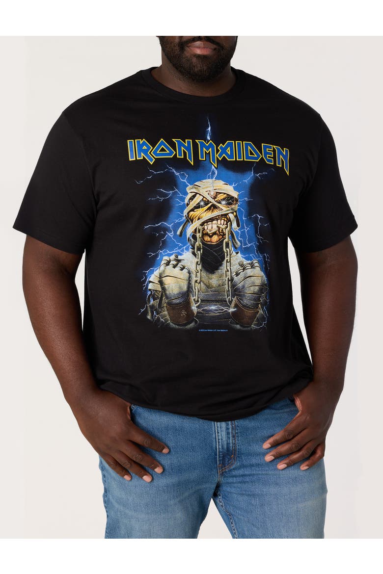 Big & Tall Iron Maiden Graphic Tee, Alternate, color, BLACK