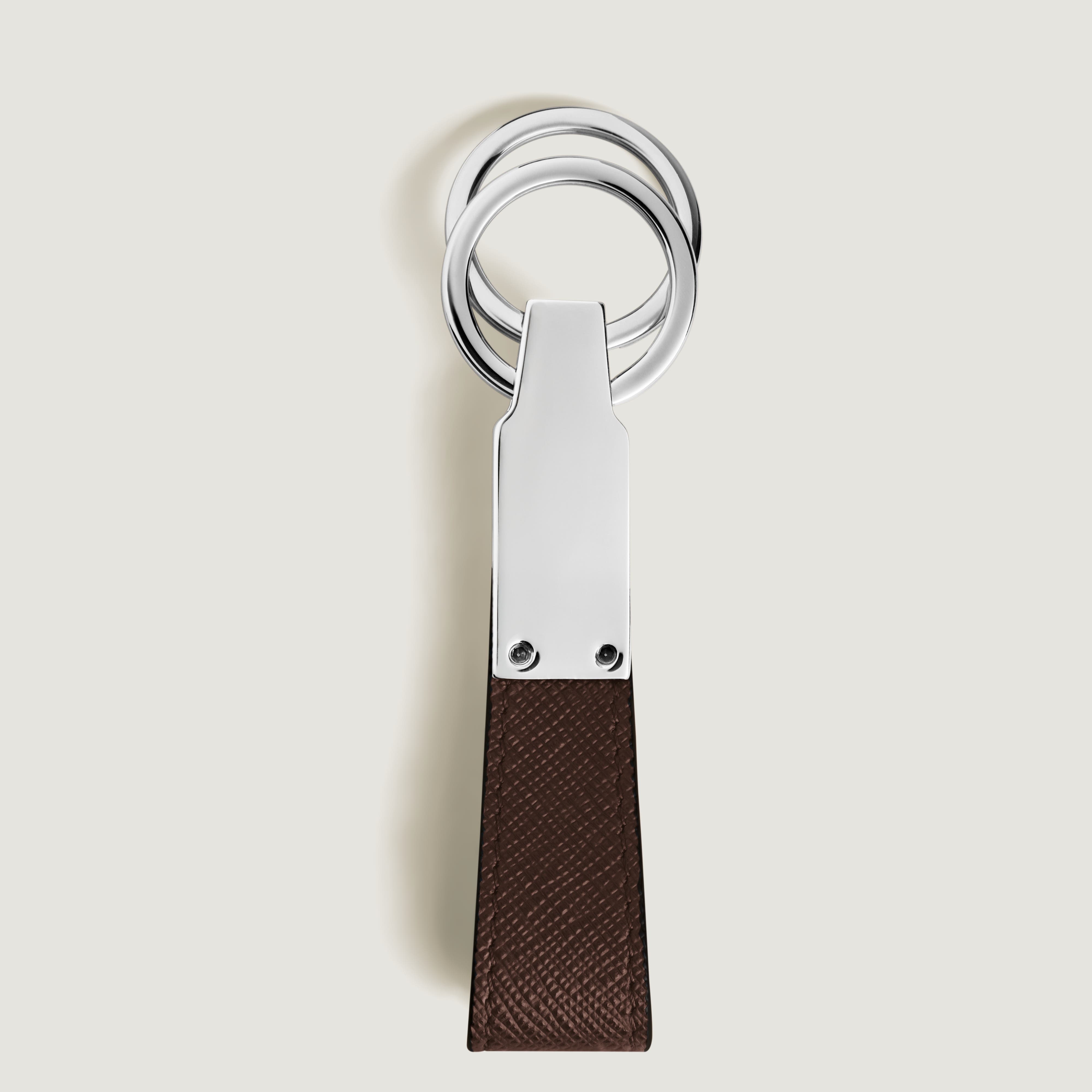 Sartorial Leather Loop Key Holder, Alternate, color, EBONY