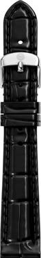 MICHELE Croc Embossed Leather Watchband, 14mm