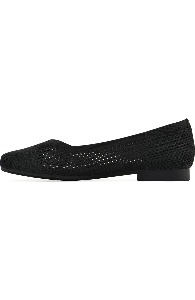 CLIFFS BY WHITE MOUNTAIN Beslee Knit Flat, Alternate, color, Black Fabric