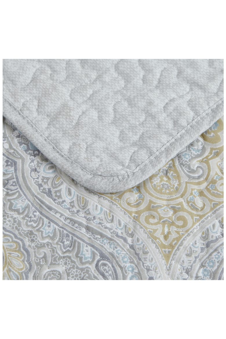 Turtle Cove Cotton Quilt & Sham Set, Alternate, color, PELICAN GREY