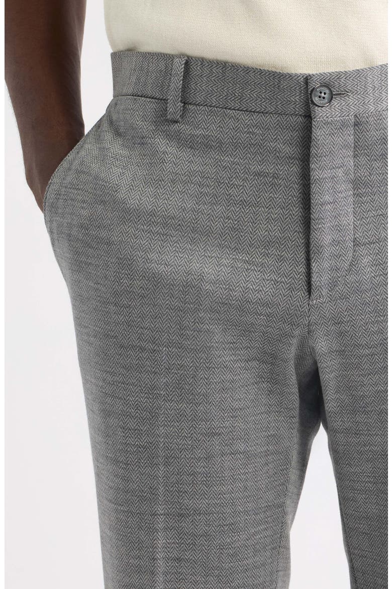 Cotton Blend Chino Pants, Alternate, color, GREY STONE