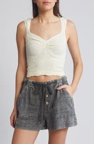 Free People Love Letter Floral Smocked Top