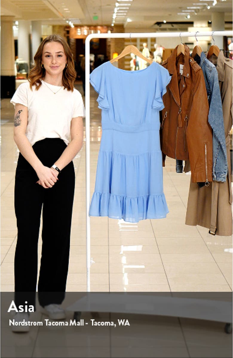 Flutter Sleeve Tiered Ruffle Dress, sales video thumbnail