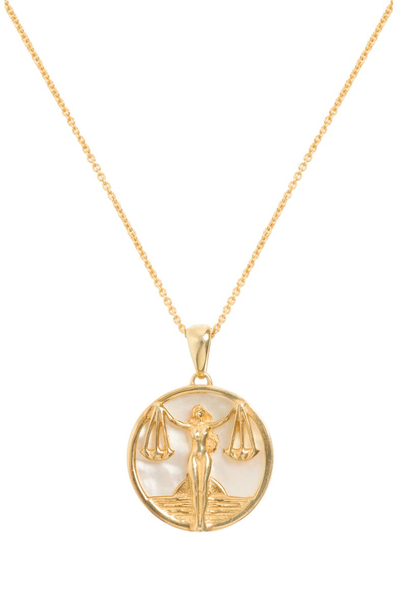 Zodiac Necklace, Main, color, Libra