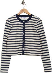 Ramy Brook Cambria Stripe Crop Cardigan