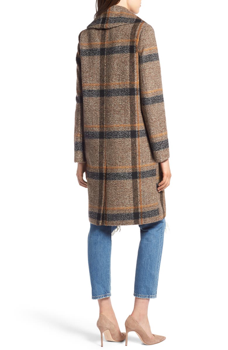 KENDALL + KYLIE Double Breasted Coat, Alternate, color, 