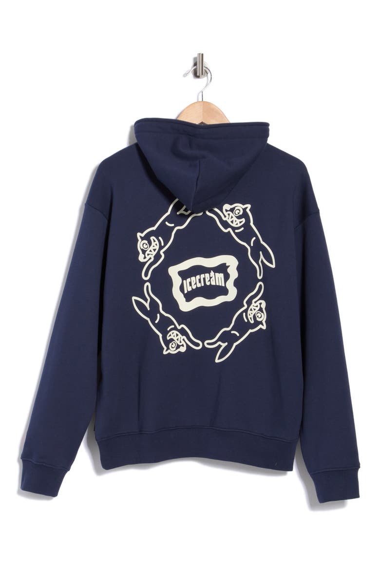 Loop Cotton French Terry Hoodie, Alternate, color, BLACK IRIS
