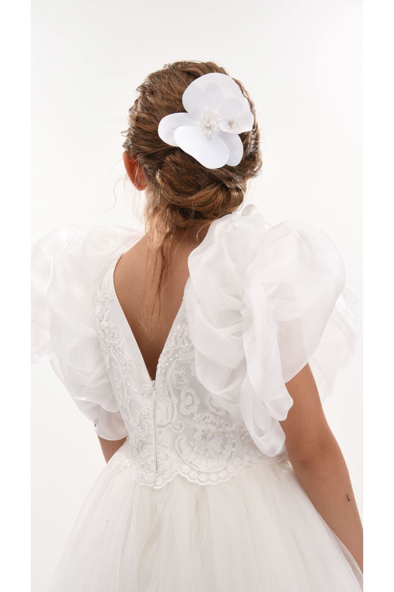 Montclair Embroidered Dress, Alternate, color, White