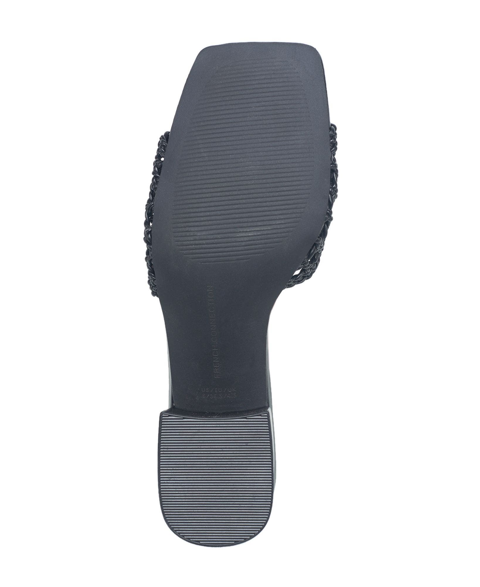 Waves Woven Mule, Alternate, color, Black